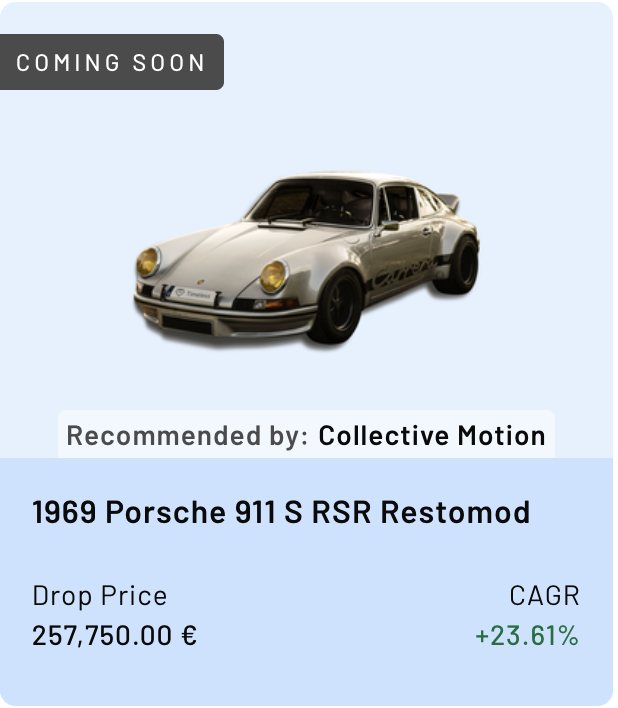Screenshot of the Timeless asset Porsche 911 S RSR Restomod - coming soon