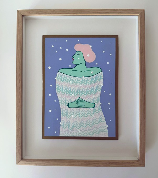Nicolas Party, Untitled (Woman in Green), 2020